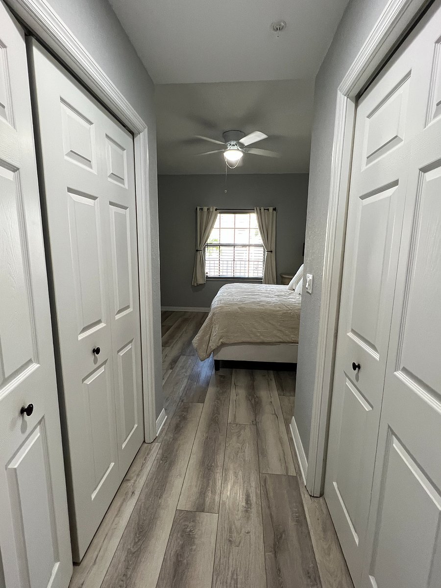 masterbedroom closet hallway leads to master bath