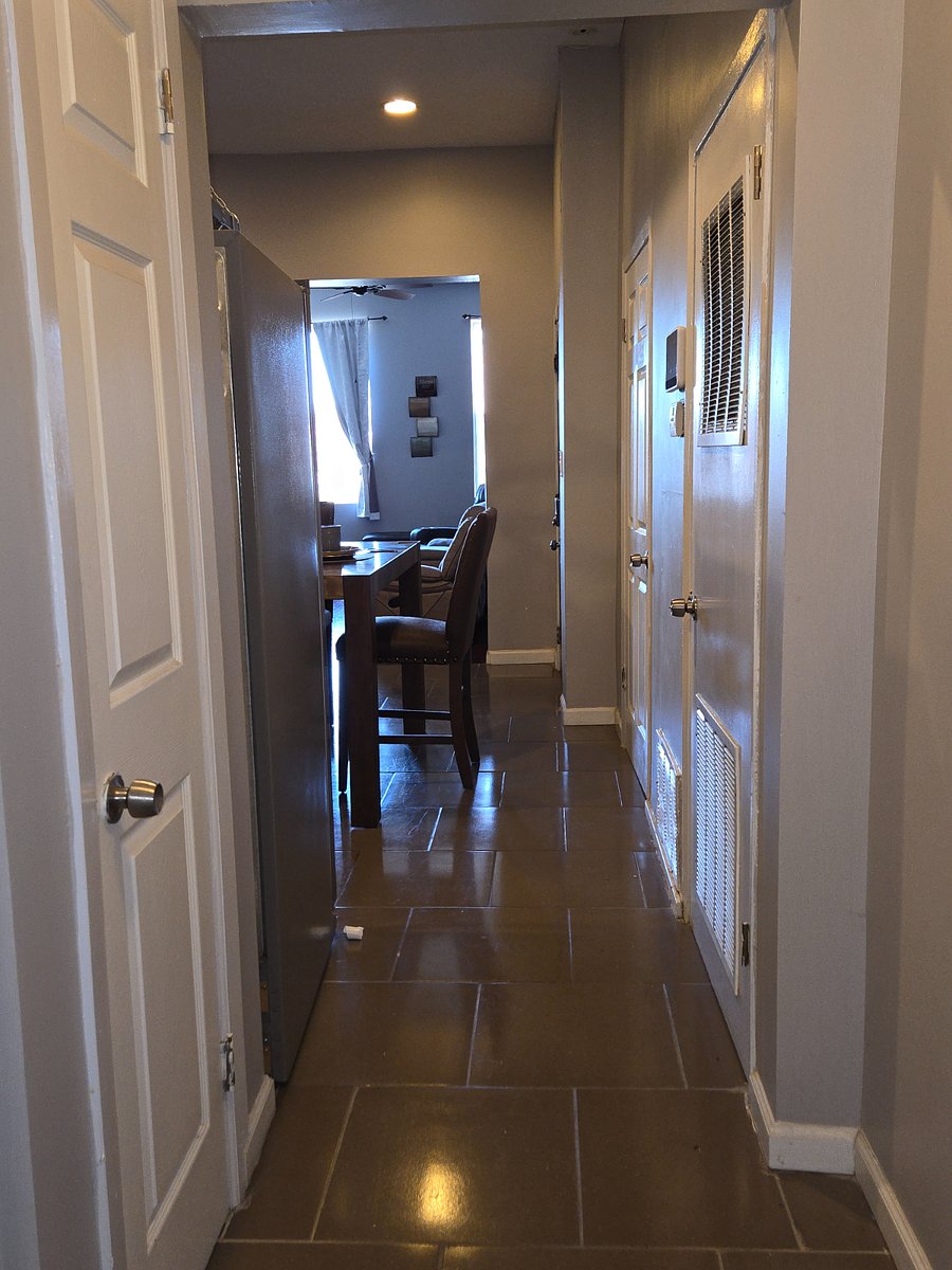 Hallway from the kitchen