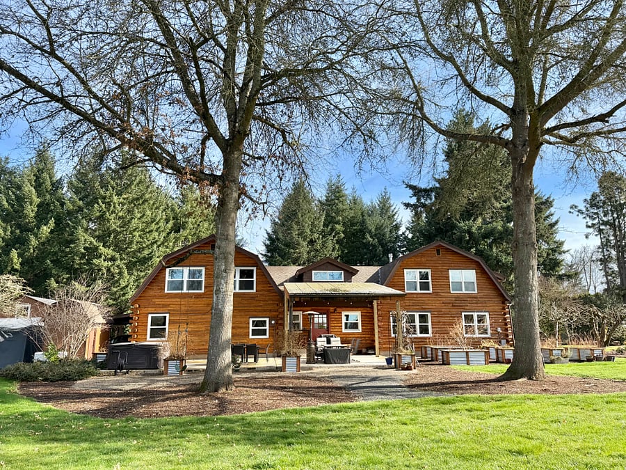 Home sits on 2+ beautiful acres and is cared for and watered weekly by a friendly landscape team.