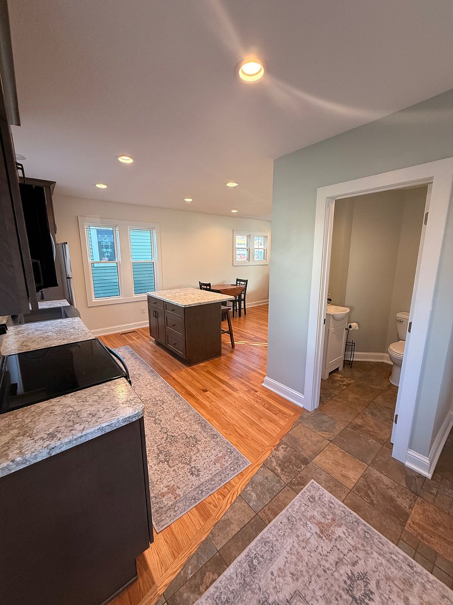 Kitchen View from Rear Entry