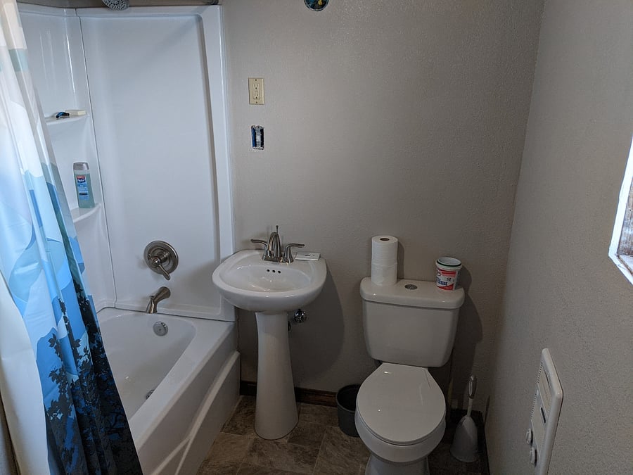 Recently remodeled bath