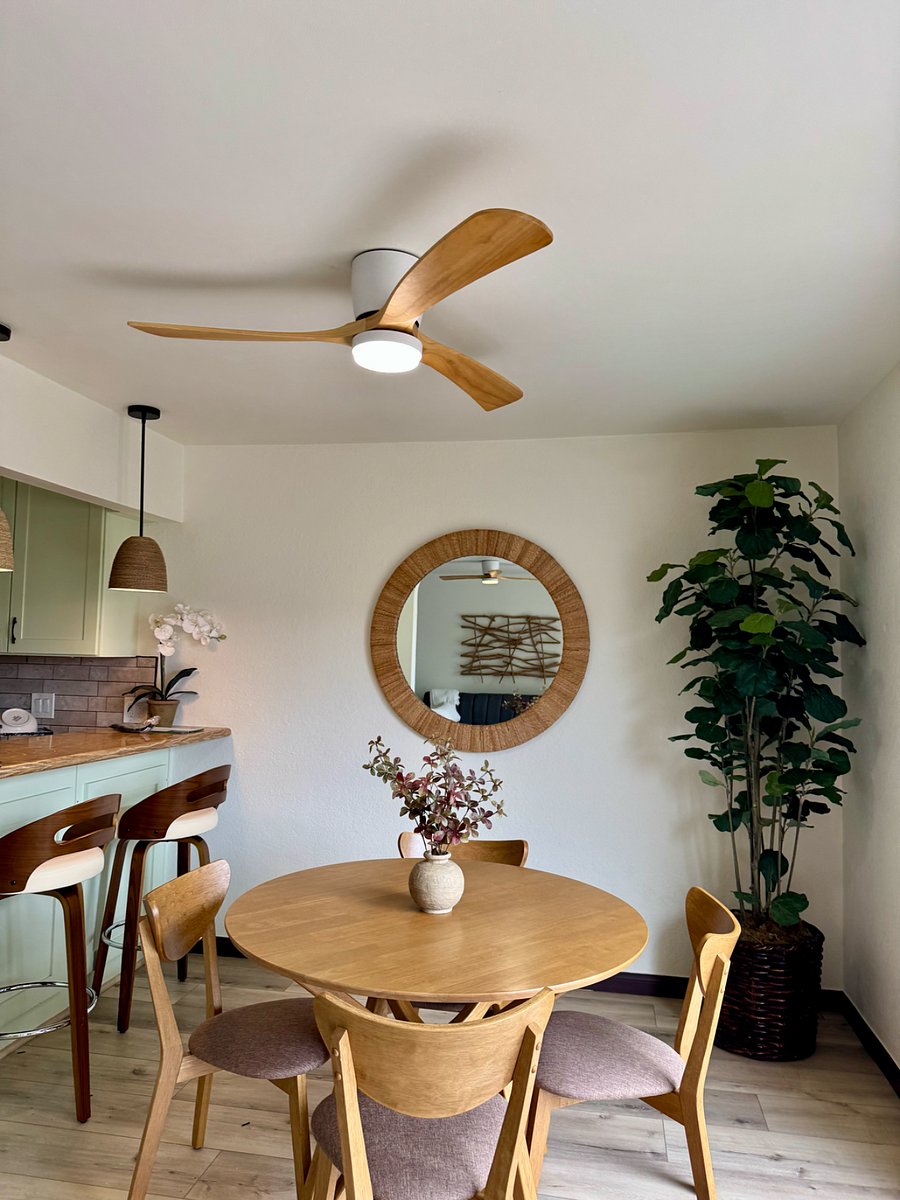 New ceiling fans added to each room