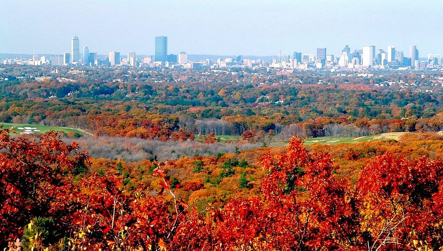 View of Boston from Quarry Hills
