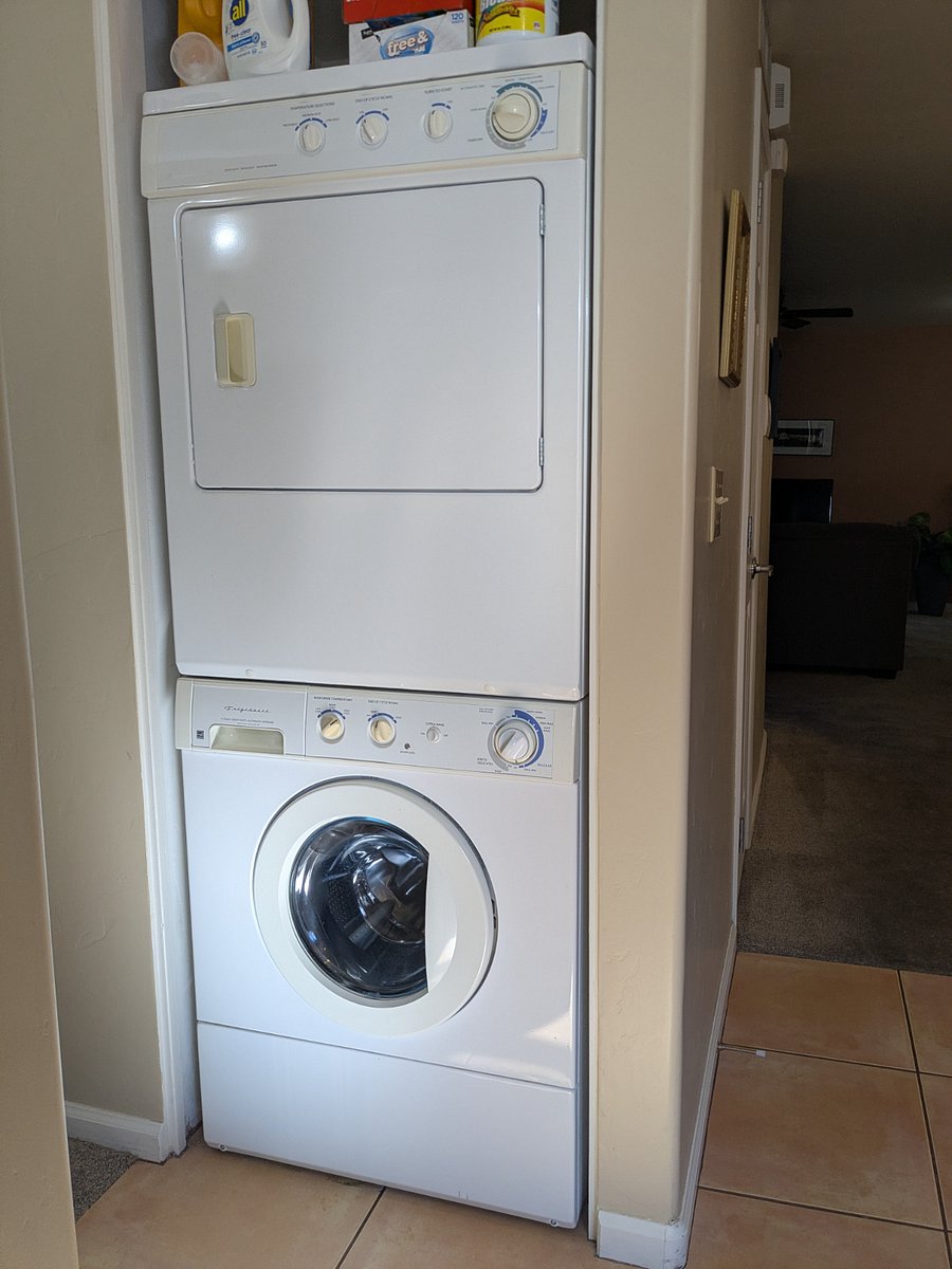 In-unit washer and dryer.