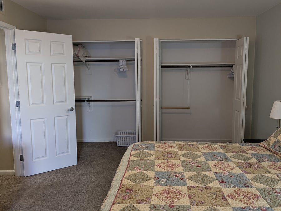 Plenty of closet space in the primary bedroom!