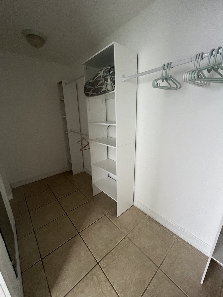 Walk-in closet for master bedroom