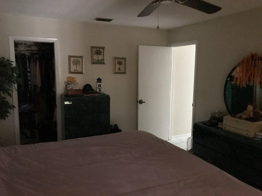 Master bedroom with closet 