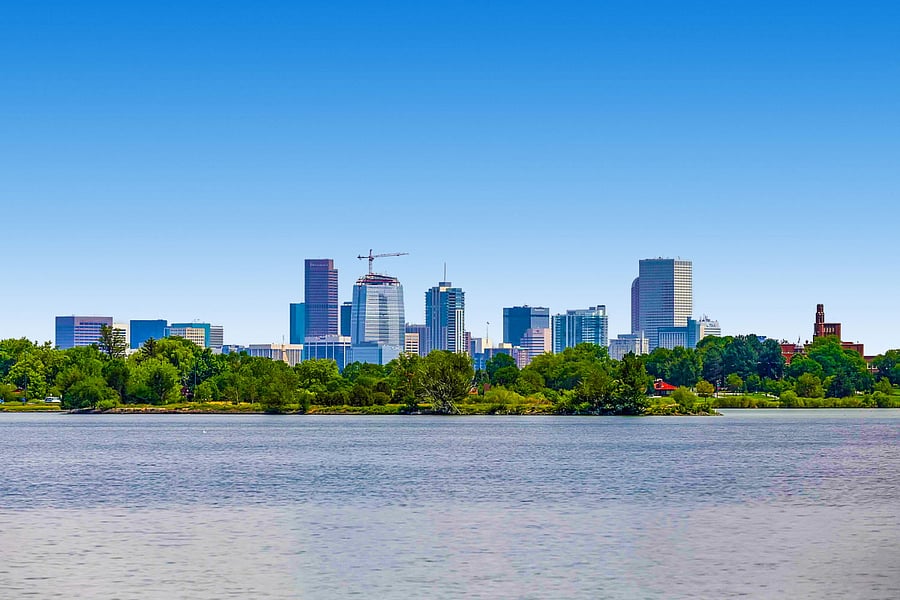Sloan's lake view of downtown Denver