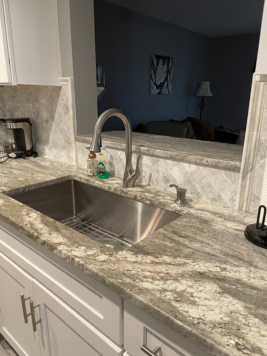 Kitchen with tub style sink
