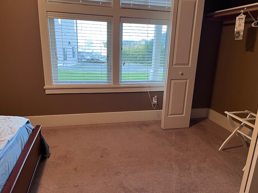 Bedroom 2, large closet and luggage stand, lower level