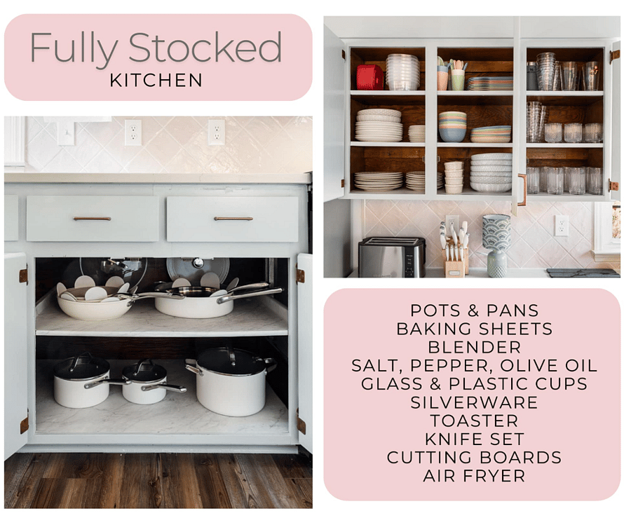 Not all kitchen amenities are listed here, but we'd like to highlight a few. The full amenities in the listing amenities section.