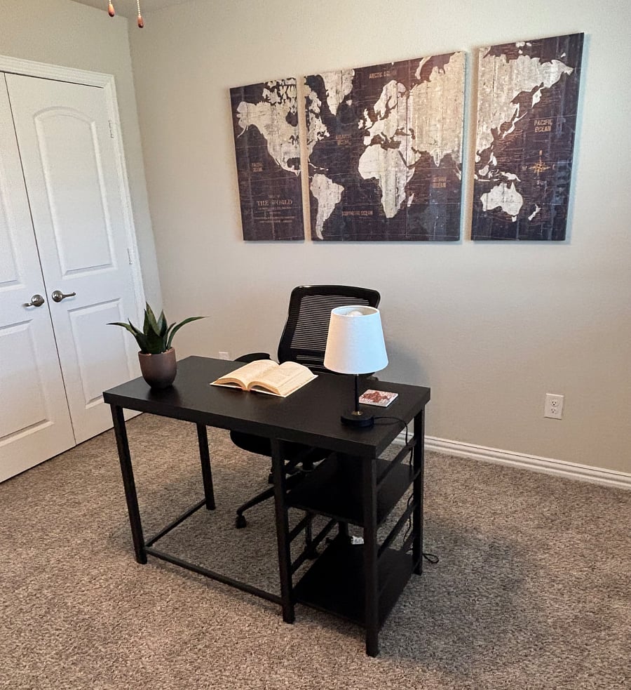 Bedroom can be flexed as office, workout space, etc.