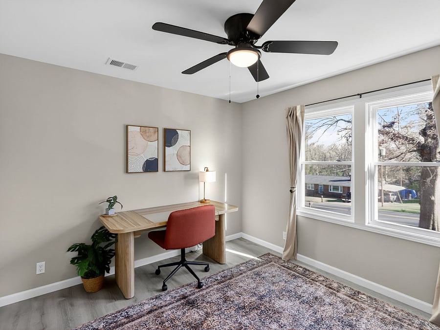 
2nd floor / 3rd Bedroom / flex space (office/bedroom)
+Queen Murphy Bed (pictured as blue cabinet)
+Desk
+Closet