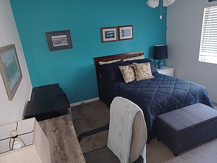 View of room from door.