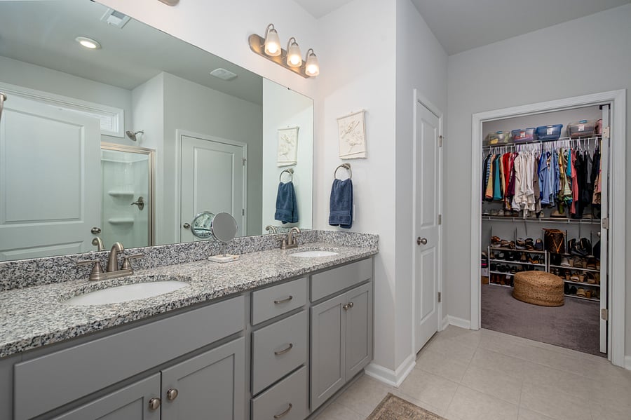 Primary Bathroom with walk-in closet