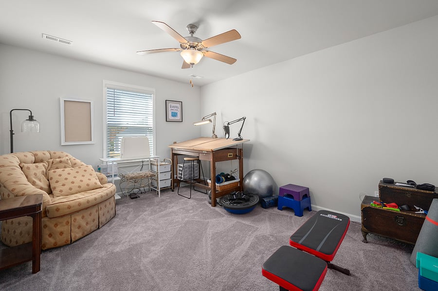 Third Bedroom is currently being used as a exercise/flex/craft room and be configured to a bedroom
