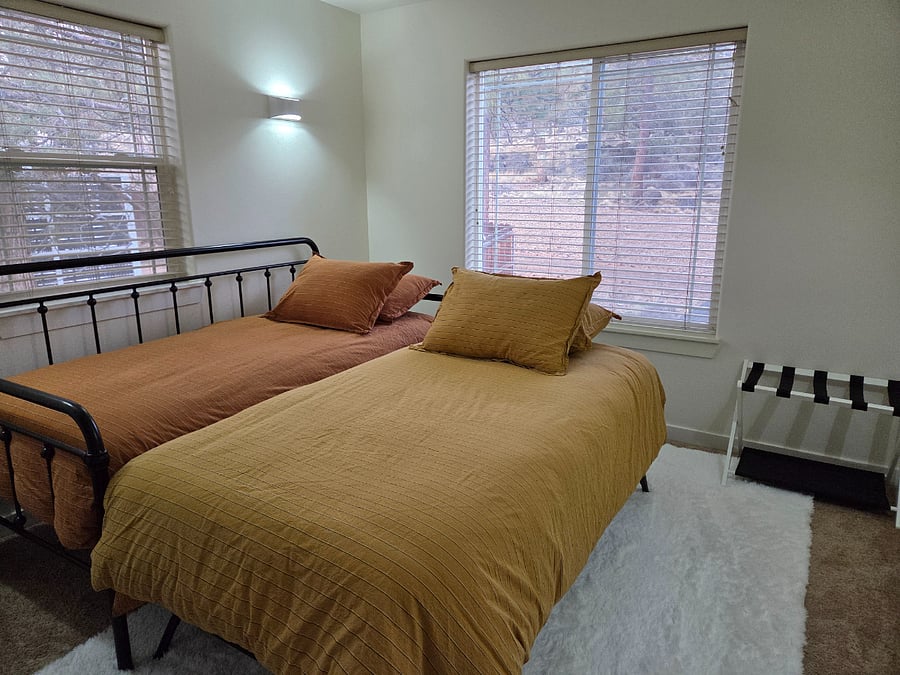 Bedroom 1 trundle raises to same height as daybed.