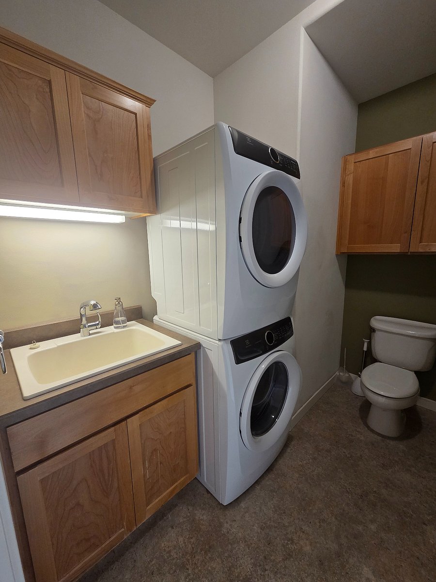 Laundry room and half-bathroom