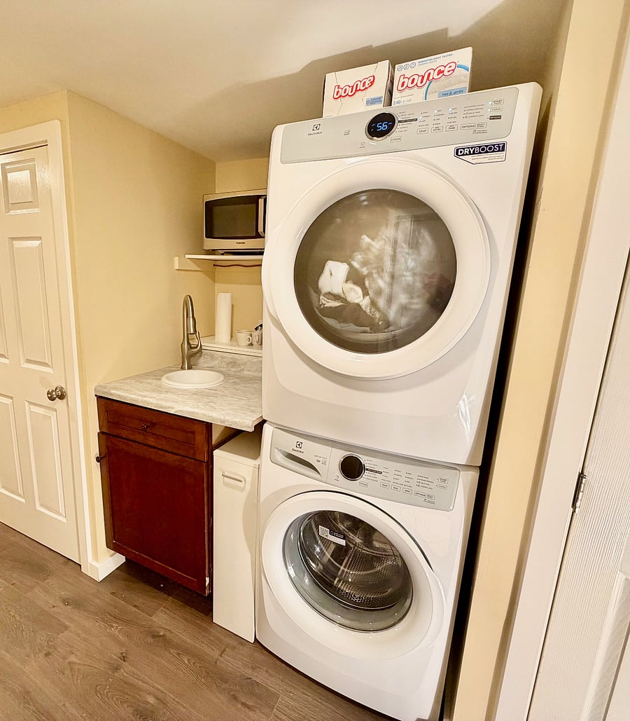 Laundry Area and lower coffee station