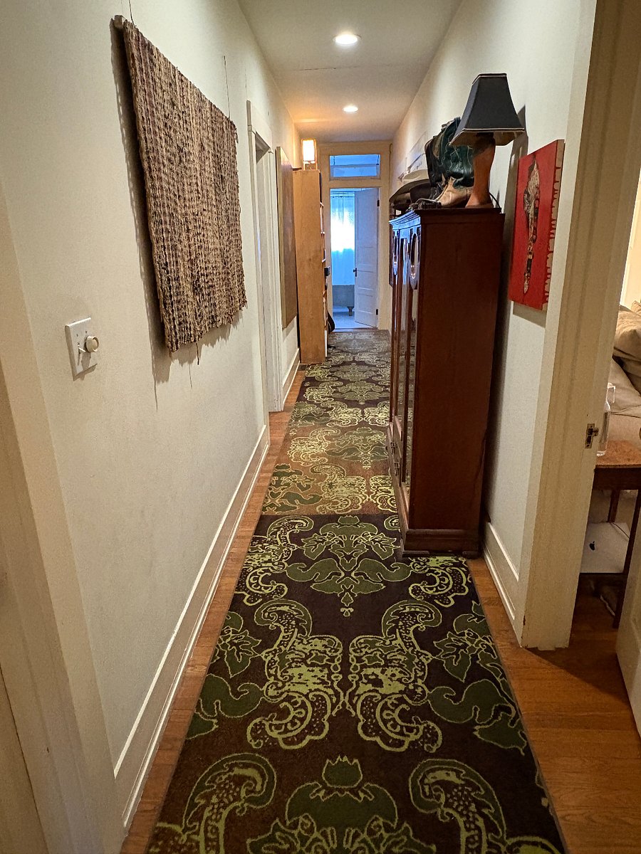 Bedroom is back right