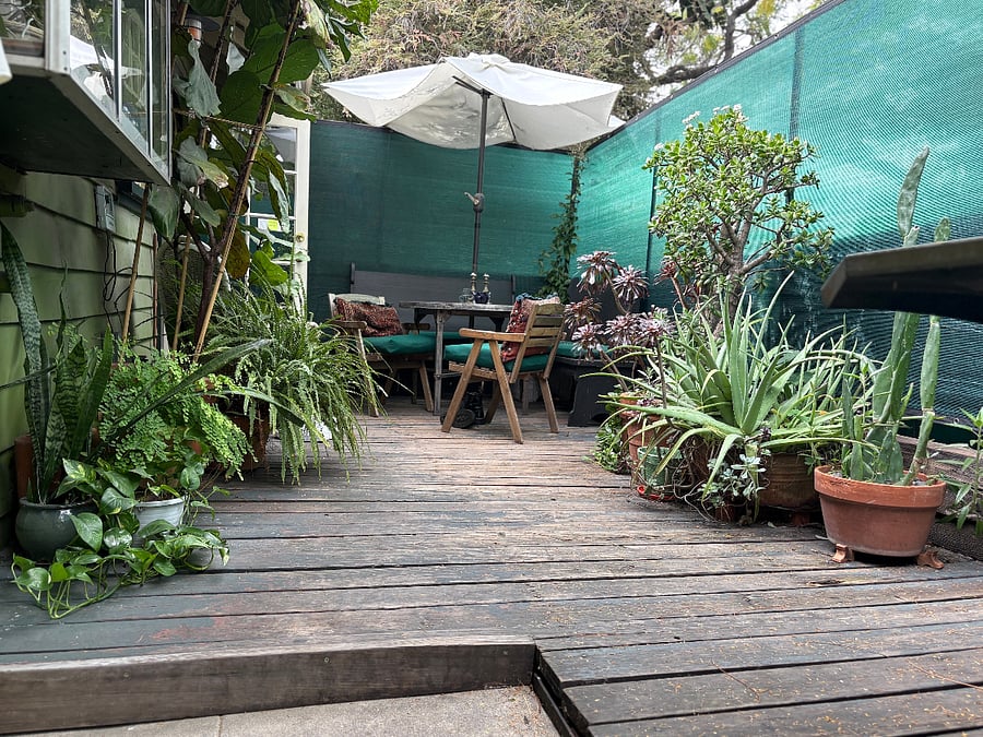 Patio porch off kitchen
