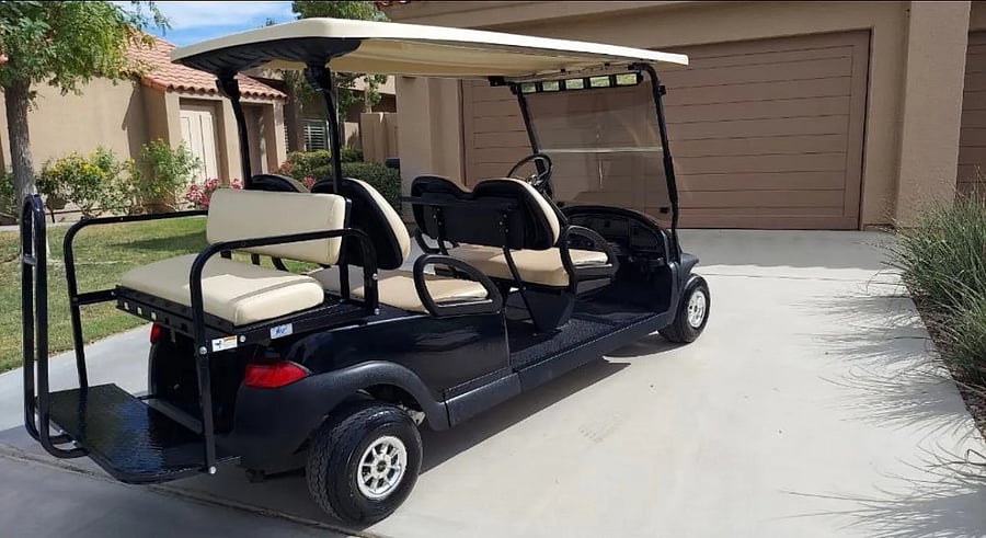 Cruise the community in your very own 6-seater golf cart  included with your stay