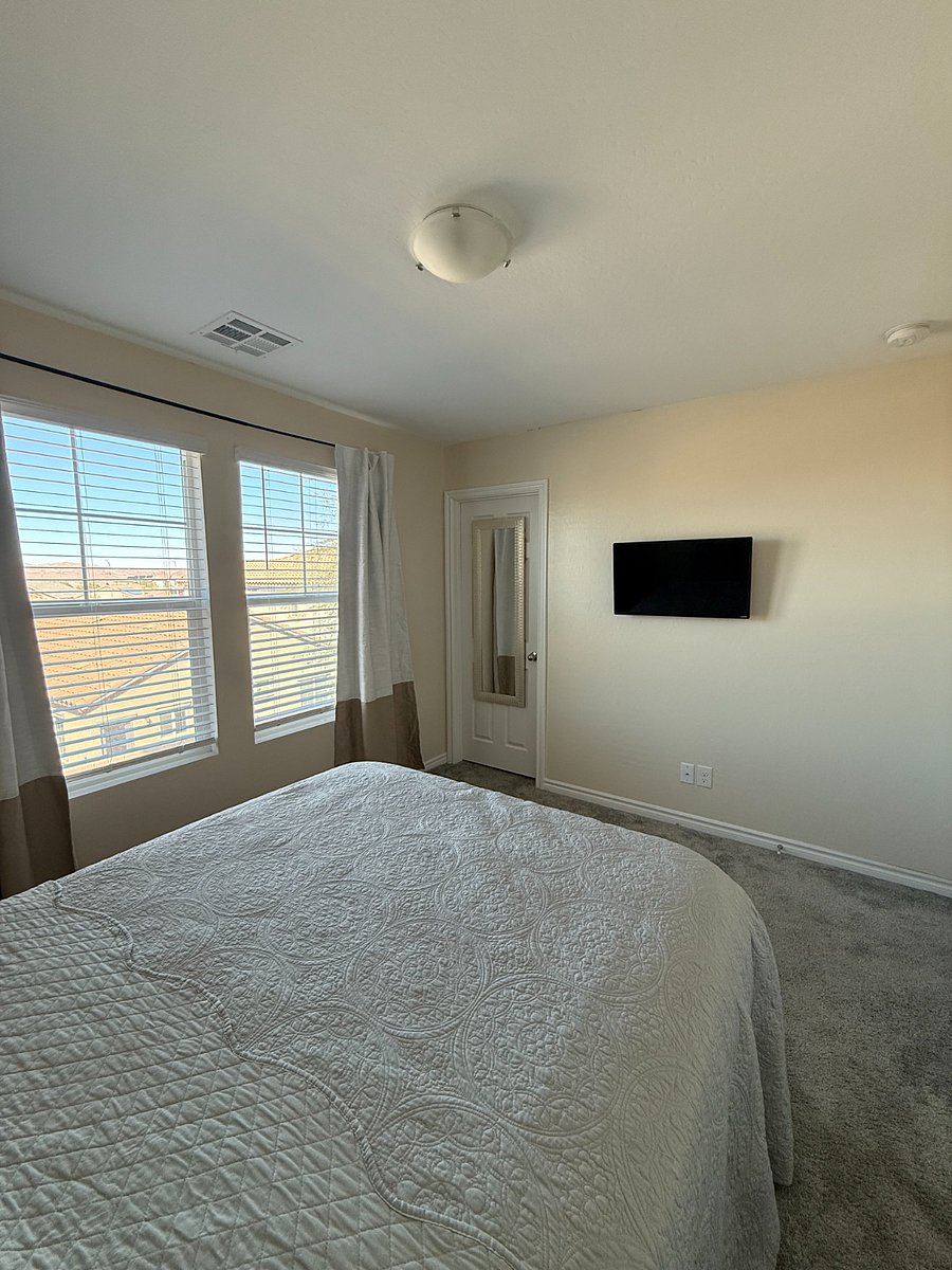 2nd Floor Tenant Bedroom with Black Out Curtains 