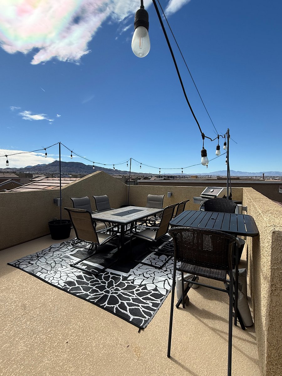 Rooftop Deck with String Lights