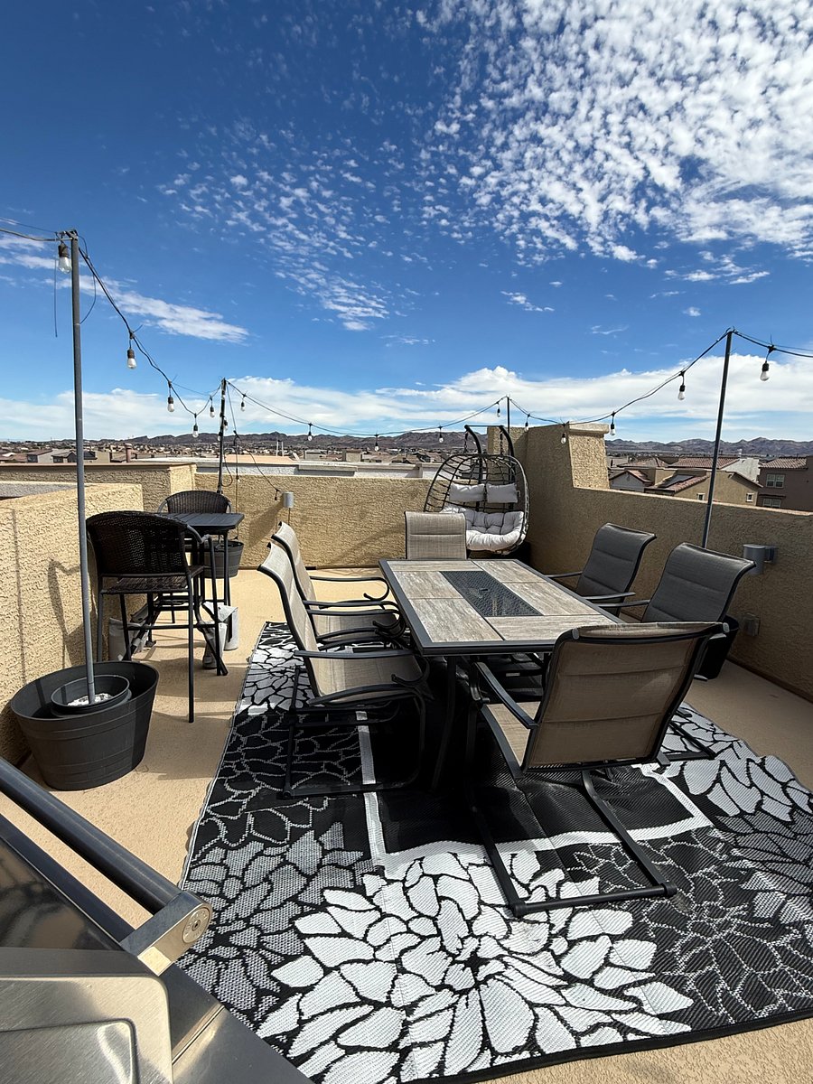 Rooftop Deck with String Lights
