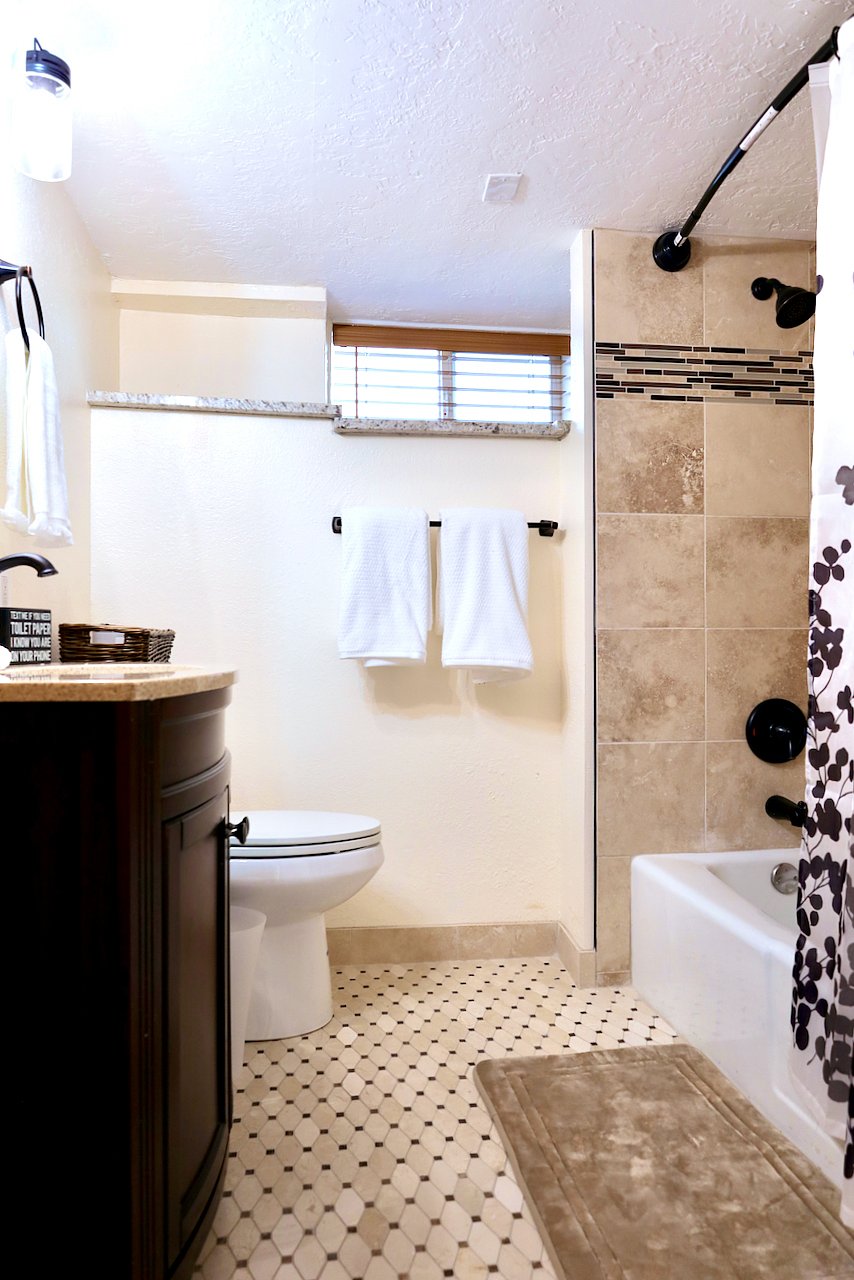 Full bathroom with bathtub 