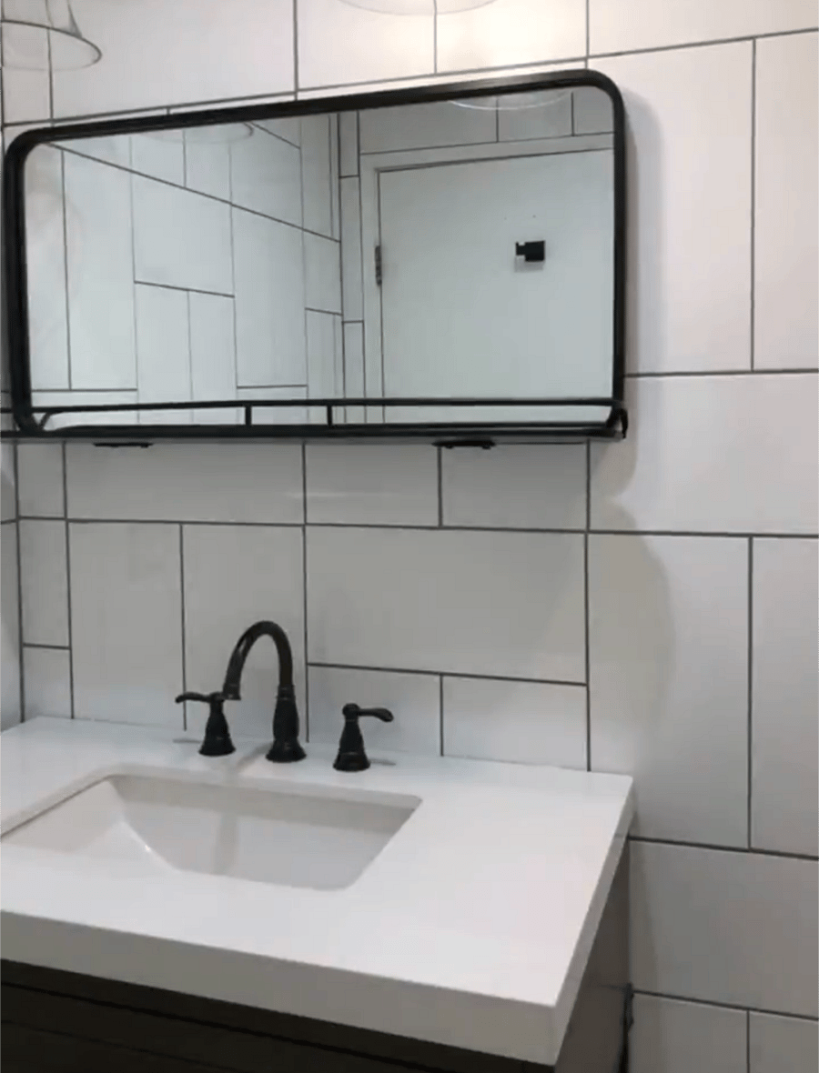 Newly renovated bathroom