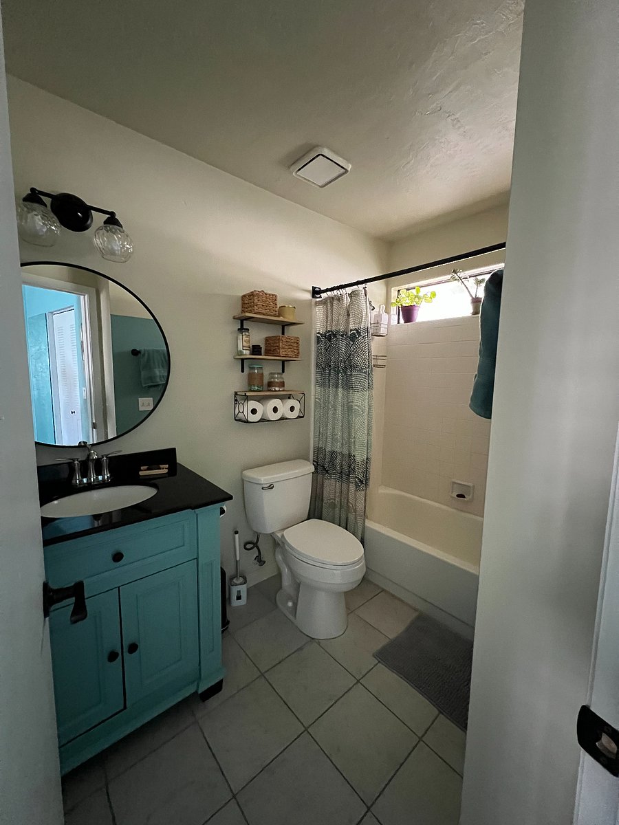 private bathroom with natural light