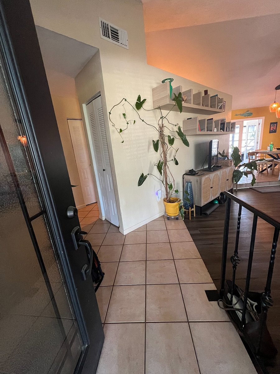 doorway into the house