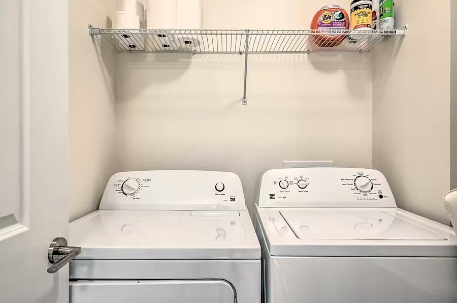 Washer and dryer inside condo