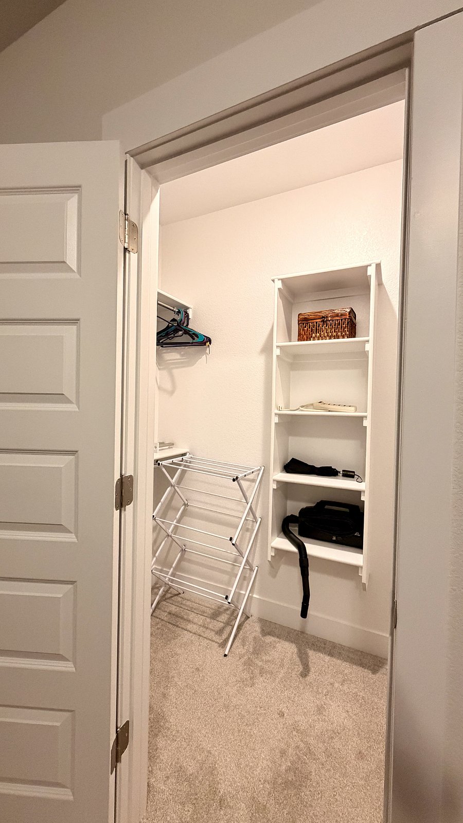 Walk In Closet with shelving