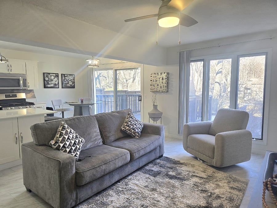 Tv room & Kitchen