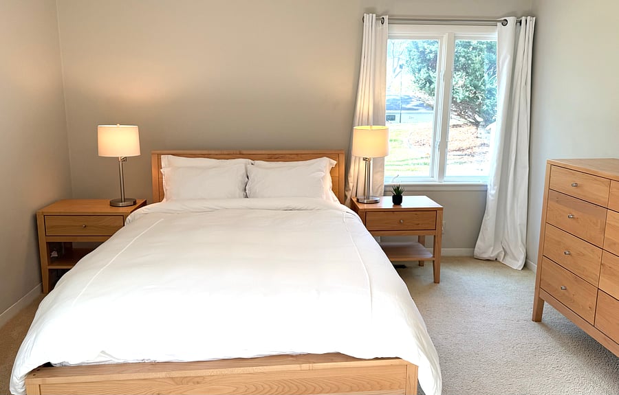 Garden level bedroom
