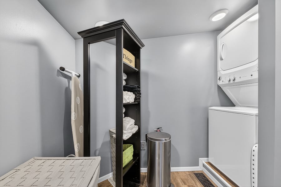 Washer/Dryer for guest use. Ironing board(full size) w/ iron