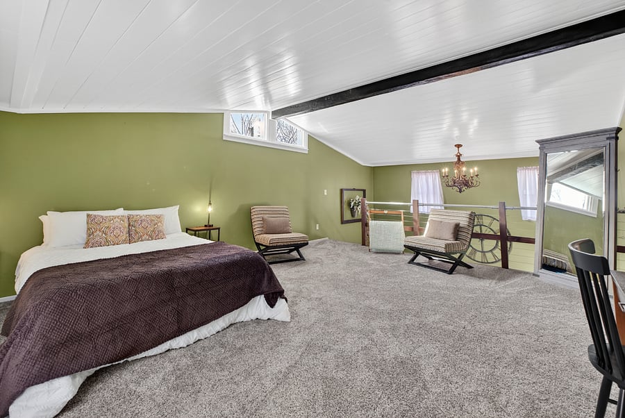 Master Bedroom is a loft style. Very roomy! 