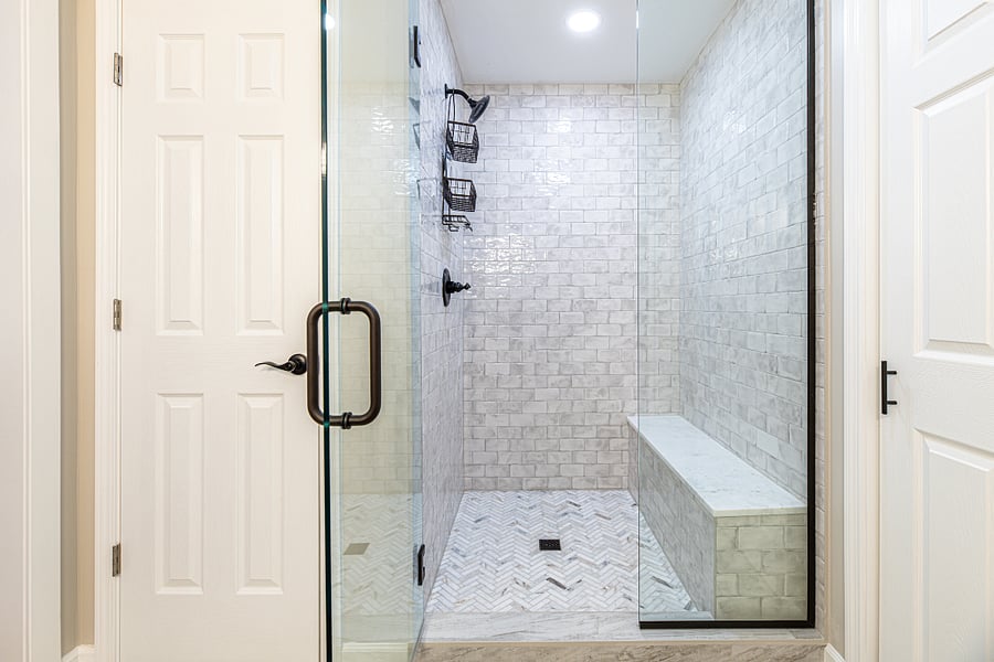 master en-suite walk in shower