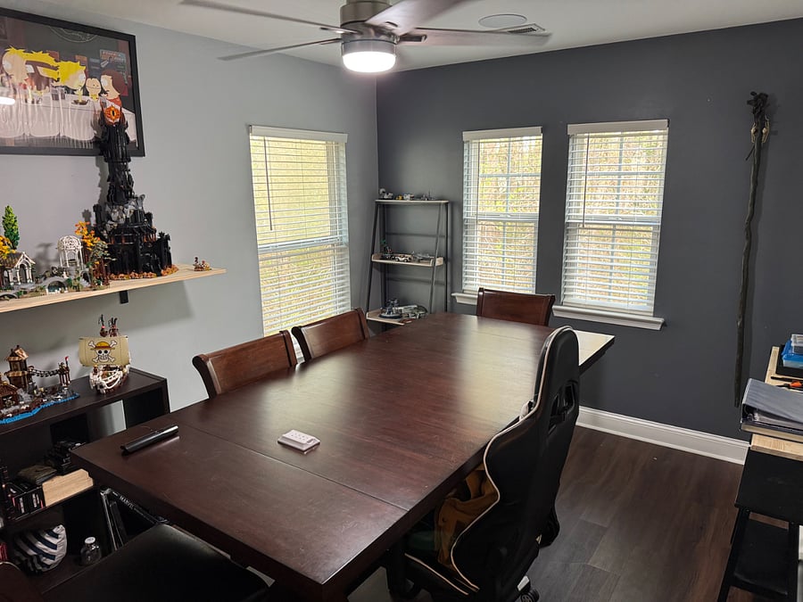 Shared hobby room/study room.
