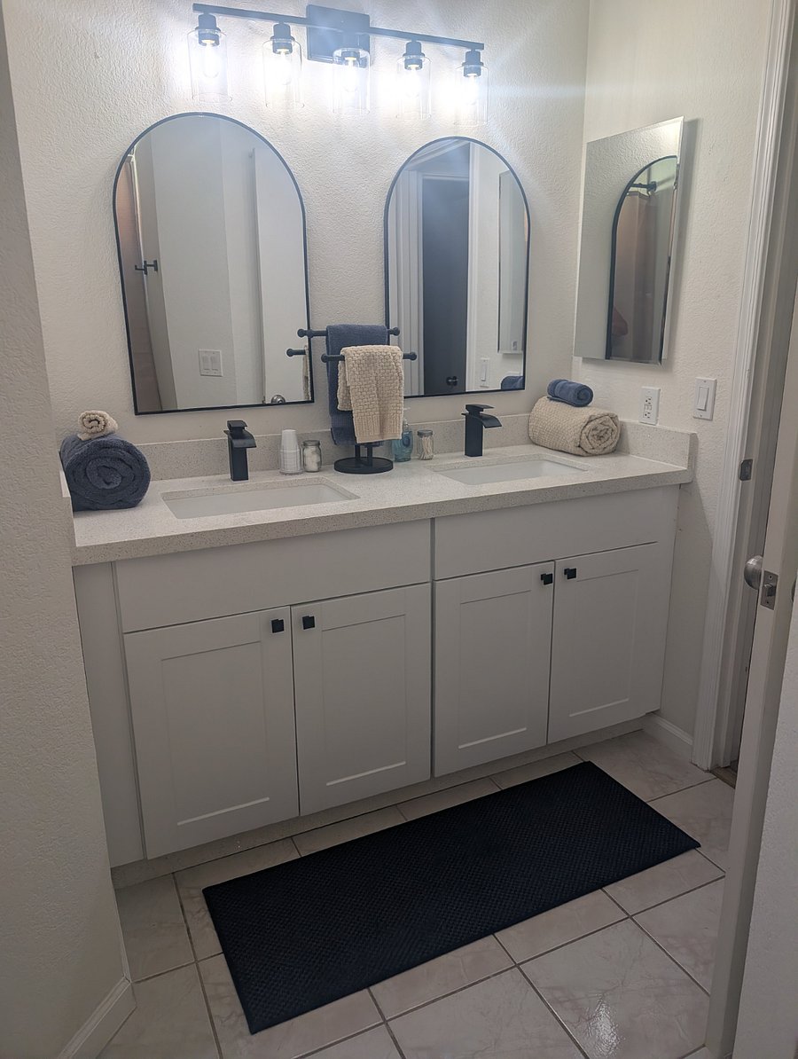 Primary bathroom. Newly remodeled.