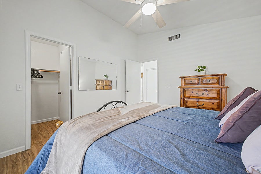 Guest bedroom- walk-in closet