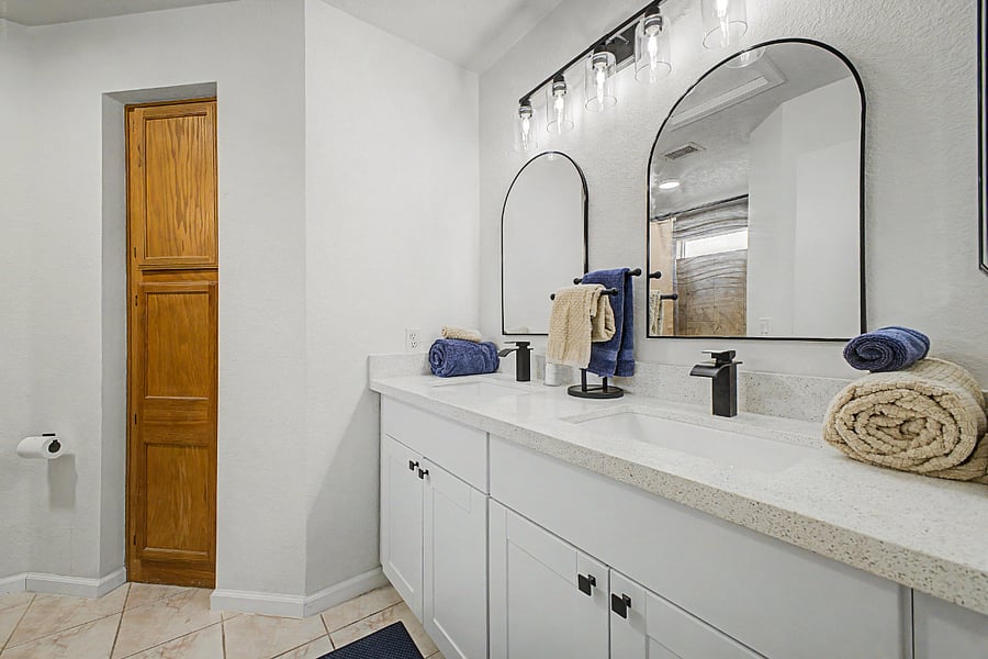 Primary bathroom- newly remodeled