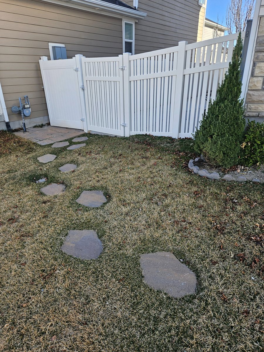 Entrance behind a fence