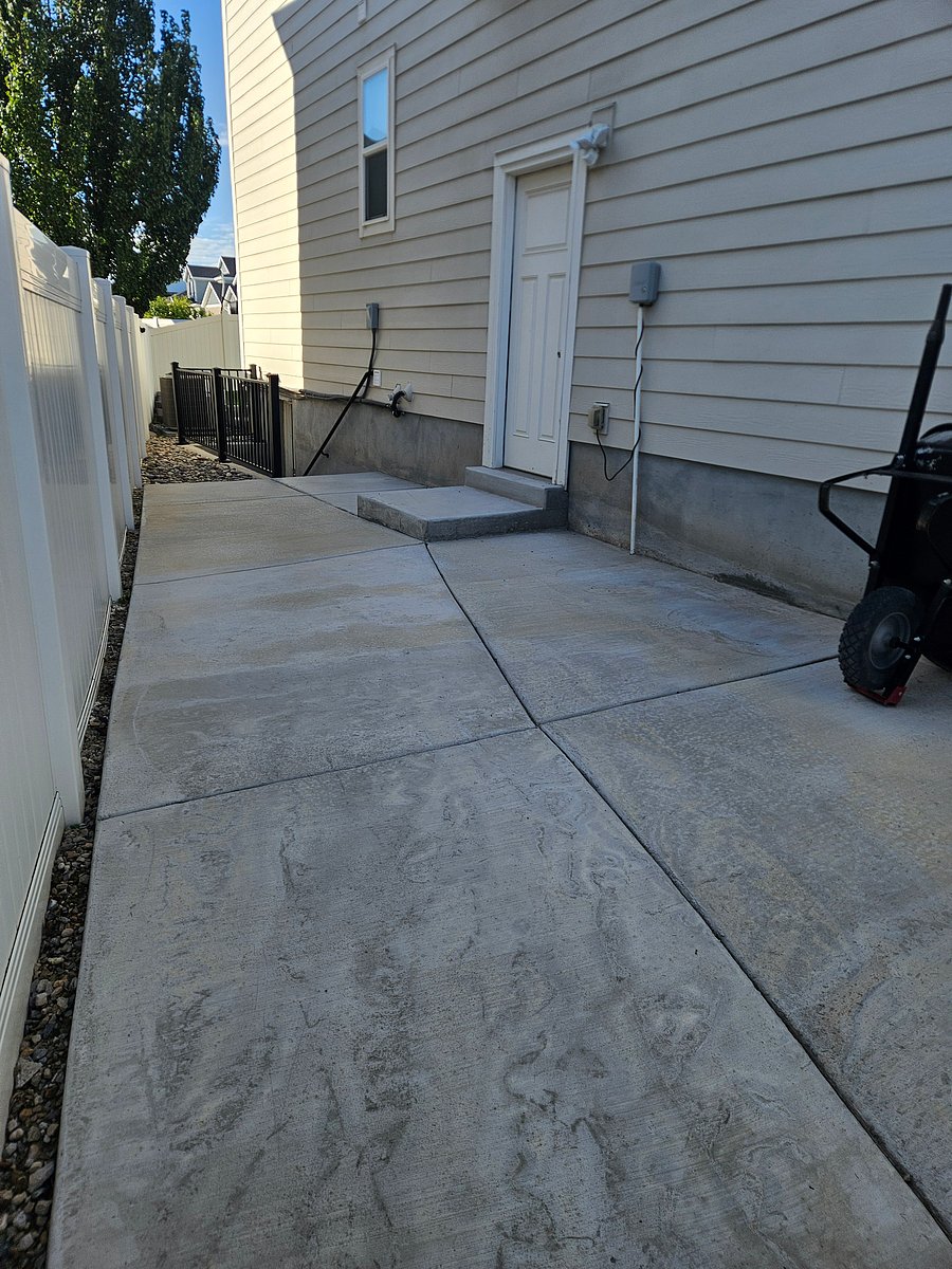 Private entrance to Basement Apartment down the stairs. Door is to homeowners garage. Trash and recycle bins stored here, Friday is trash day.