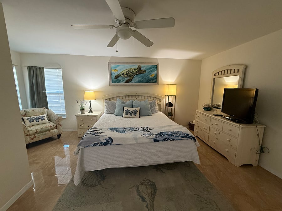 Primary Bedroom with King Size bed 