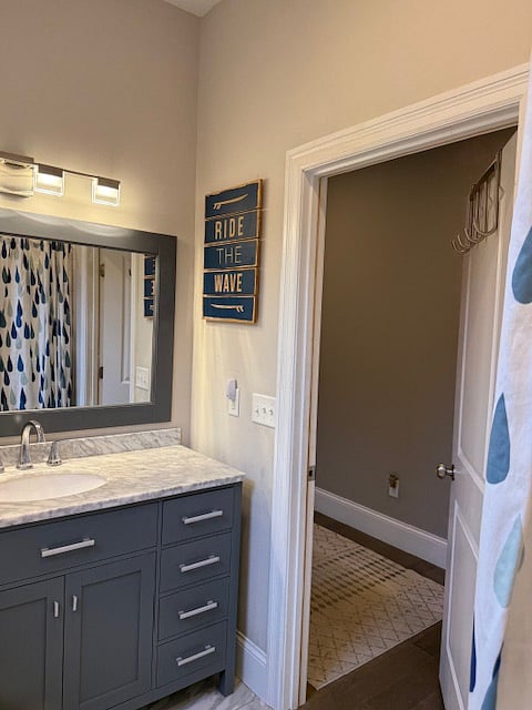 Upstairs bathroom