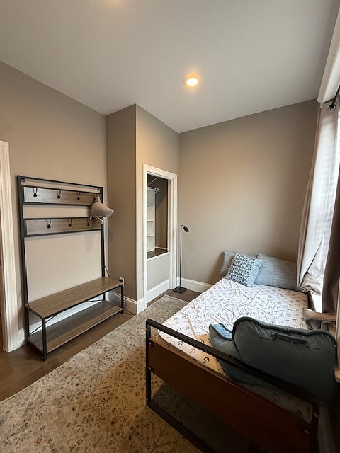 Bedroom 3 shows small closet