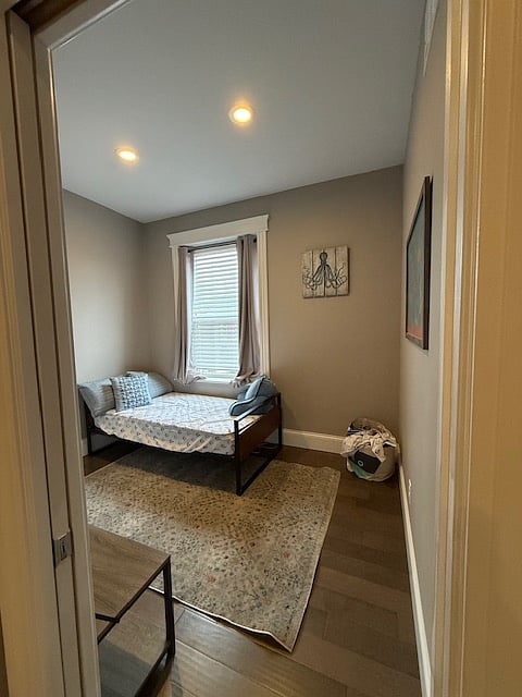 Bedroom 3 is the smallest room, window faces North.